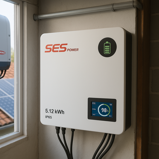 Installed SES Power Wall 51.2V 102Ah Lithium Battery with IP65 Rating